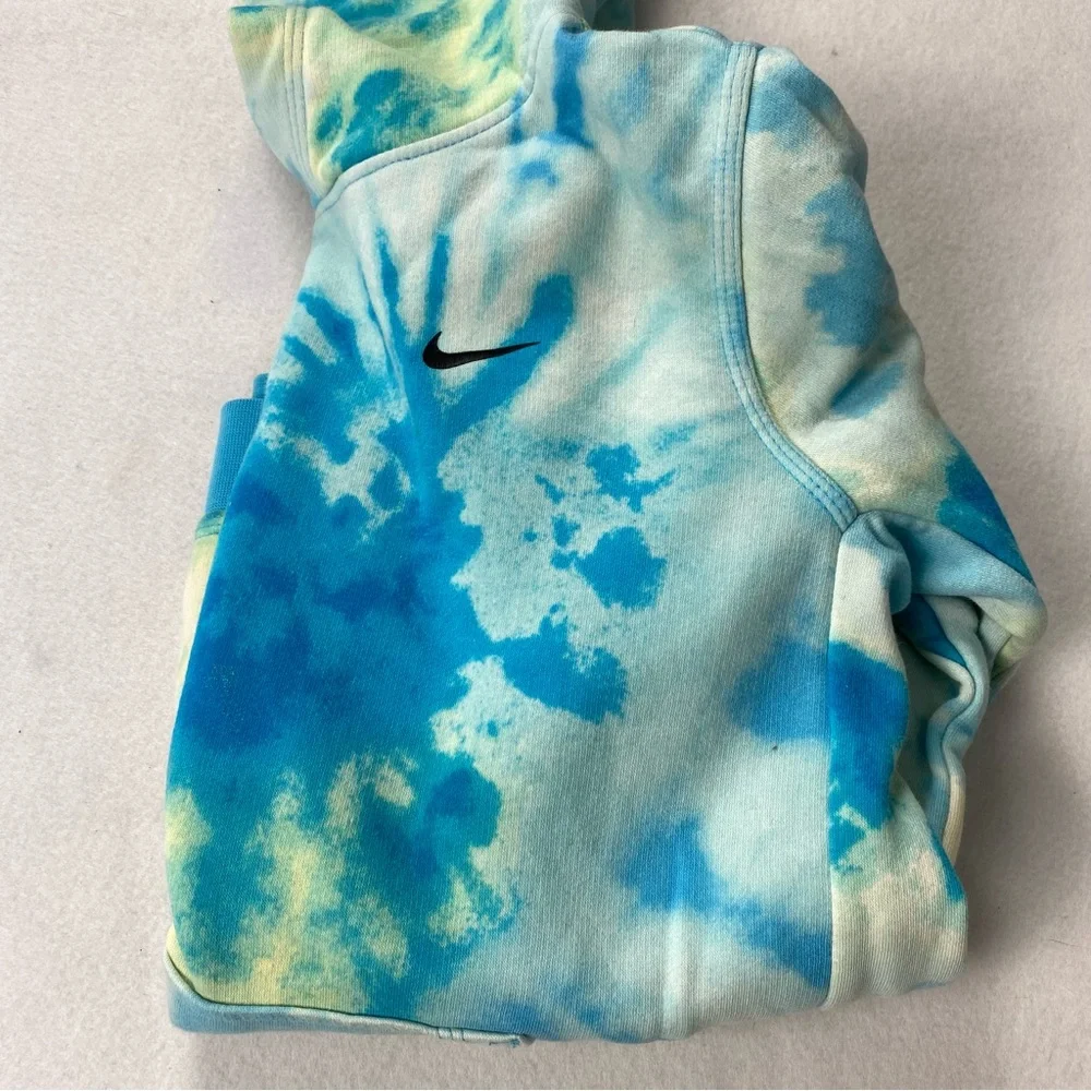 Nike Kids Tie-Dye Hoodie - Blue and Yellow Size 10/12